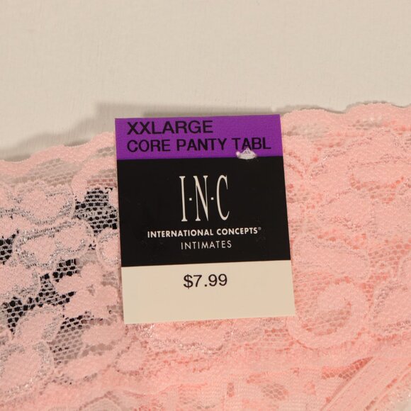 NWT INC Light Pink Lace Panty Size XXL - Picture 2 of 6